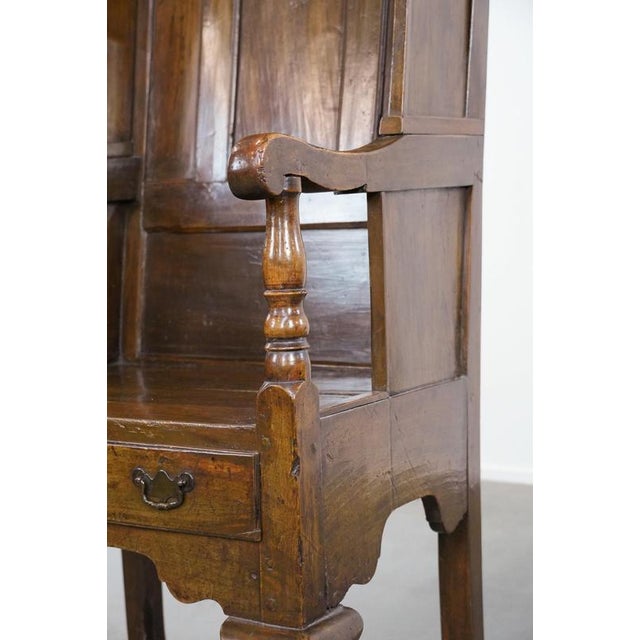 Antique English Hooded Lambing Chair, 1700s For Sale - Image 15 of 17