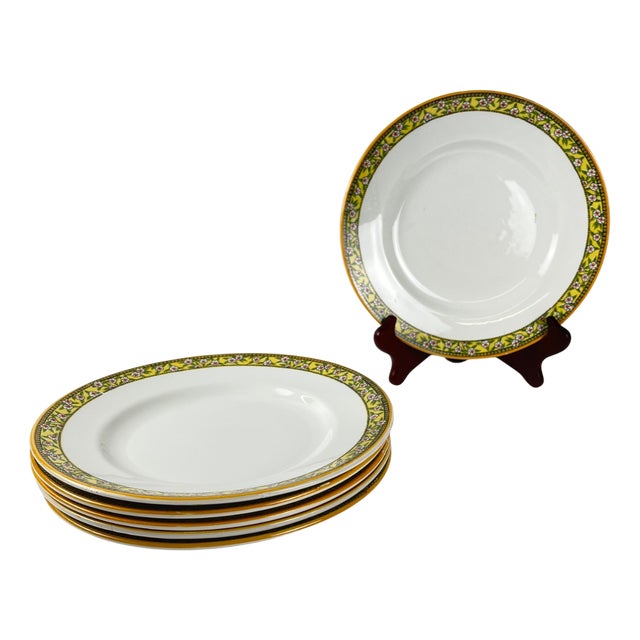 Ironstone Yvonne Plates from Orchies, Early 20th Century, Set of 6 For Sale