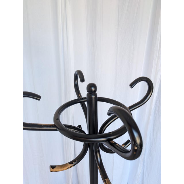 1970s Vintage Black Bentwood Coat Stand, 1970s For Sale - Image 5 of 18
