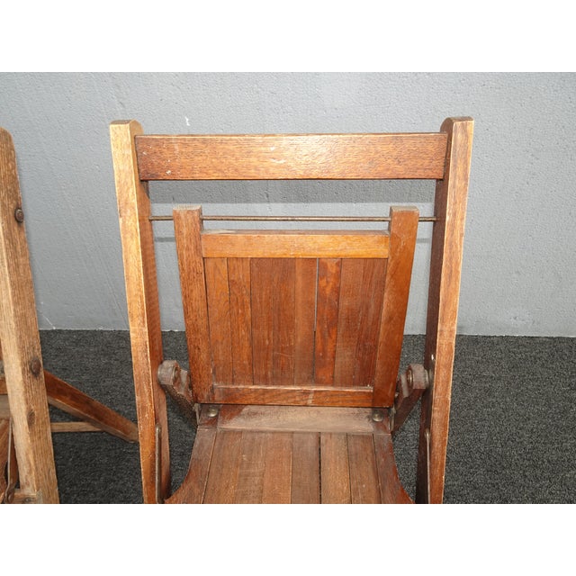 Farmhouse Antique Wooden Folding Child Chair or Doll Chair ~ French Farmhouse Chic For Sale - Image 3 of 8