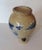19th Century Chinese Blue & White Crackle Glaze Porcelain Landscape Decoration & Foo Dog Handle Vase For Sale - Image 10 of 11