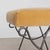 Metal Panoplie Iron Loop Stool, Camel Mohair For Sale - Image 7 of 11