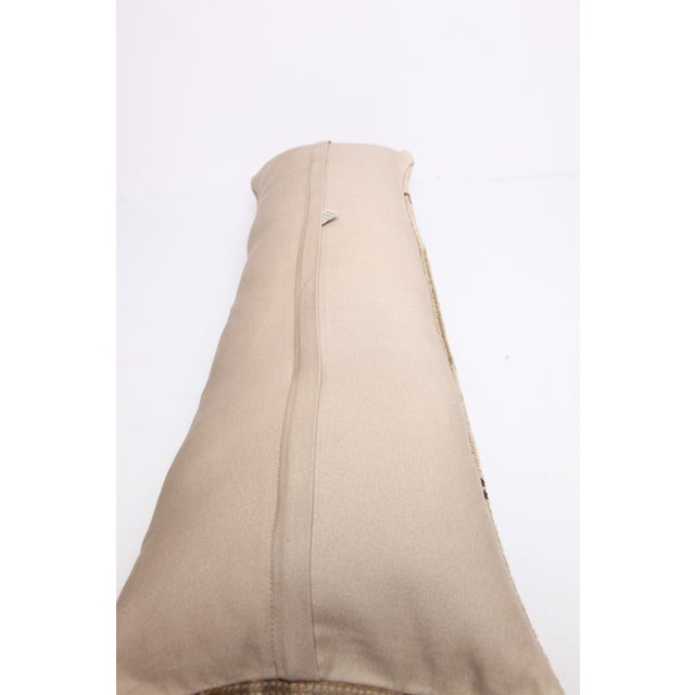 Textile Handmade Vintage Sitting Rug Pillow Cover -12'' X 37'' For Sale - Image 7 of 8