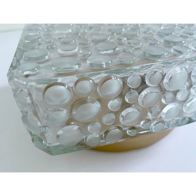 Gold Vintage Bubble Glass Flush Mount from Erco, 1970s For Sale - Image 8 of 15