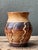 Vintage Handcrafted Ceramic Vase With Wave Motif For Sale In West Palm - Image 6 of 15