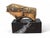 Striking modern bronze sculpture depicting a bull, mounted on an elegant marble base and signed and numbered by the...