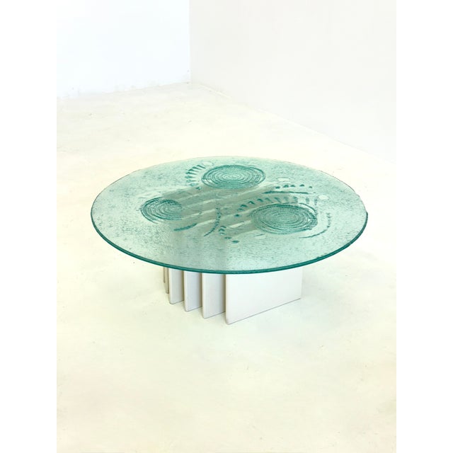 Sculptural Coffee Table with Glass Top by Heinz Lilienthal For Sale - Image 4 of 7