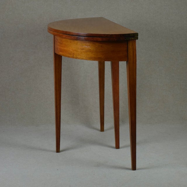 Gustavian (Swedish) Antique Gustavian Mahogany Card Table, Sweden, 1800 For Sale - Image 3 of 12