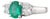 1.10ctw Oval Emerald Diamond Ring 14k White Gold Size 4.5 For Sale