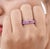 Natural 6.96 cts pink sapphire ring in 18k gold For Sale - Image 11 of 18