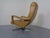Set of Leather Swivel Easy Chair and Ottoman, Switzerland, 1960s For Sale - Image 13 of 18