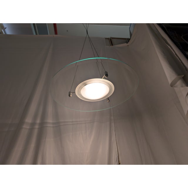 Black Glass Pendant Lamp, 1970s For Sale - Image 8 of 11