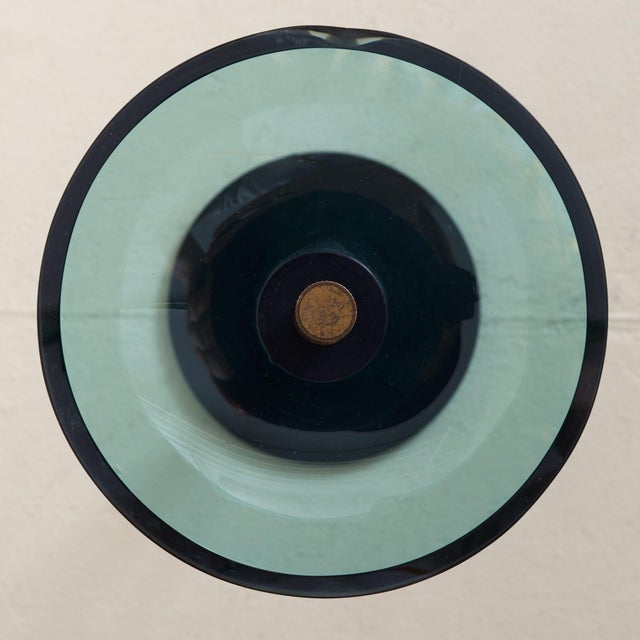 Italian 'Model 2087' Glass + Metal Floor-Standing Catchall by Max Ingrand, 1950s For Sale - Image 13 of 18