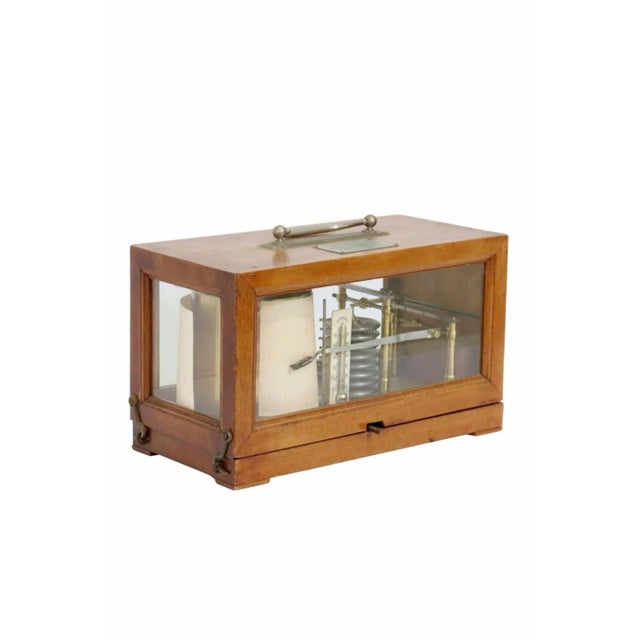 French Antique French Richard Jules Frères Wood Cased Barometer For Sale - Image 3 of 10