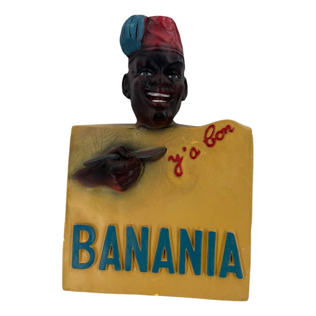 Vintage Banania Advertising Sculpture, 1960s For Sale