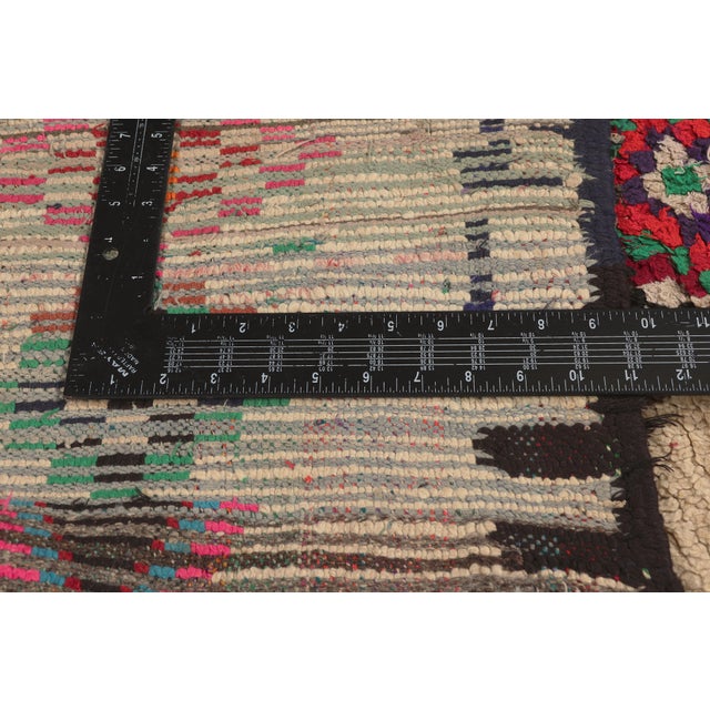 Textile Vintage Azilal Moroccan Rug, 03'06 X 07'09 For Sale - Image 7 of 10