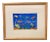 1970's Artisan Crafted Ceramic Fish Wall Art Framed Under Glass For Sale