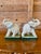 Light Gray Pair of Vintage Takahashi Japanese Ceramic Elephant Bookends For Sale - Image 8 of 12