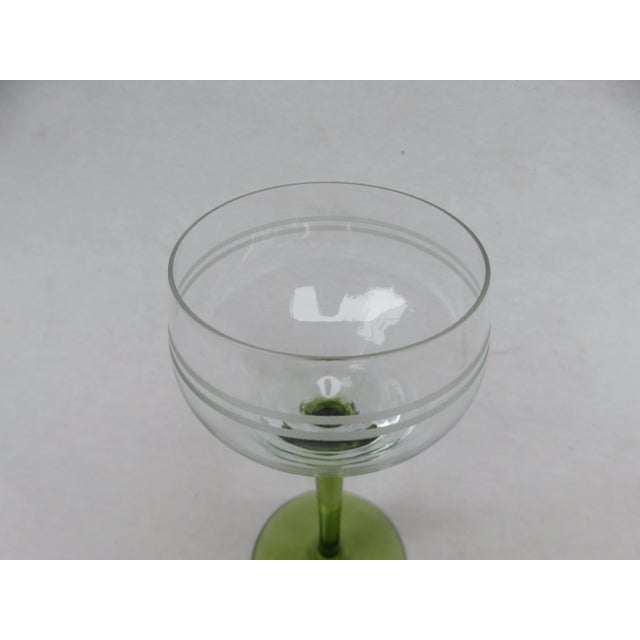 Antique Art Nouveau Wine Glasses, Set of 7 For Sale - Image 5 of 10