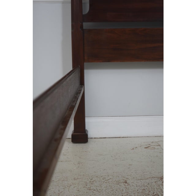 Henkel Harris Mahogany Queen Size Pencil Poster Bed For Sale - Image 10 of 16