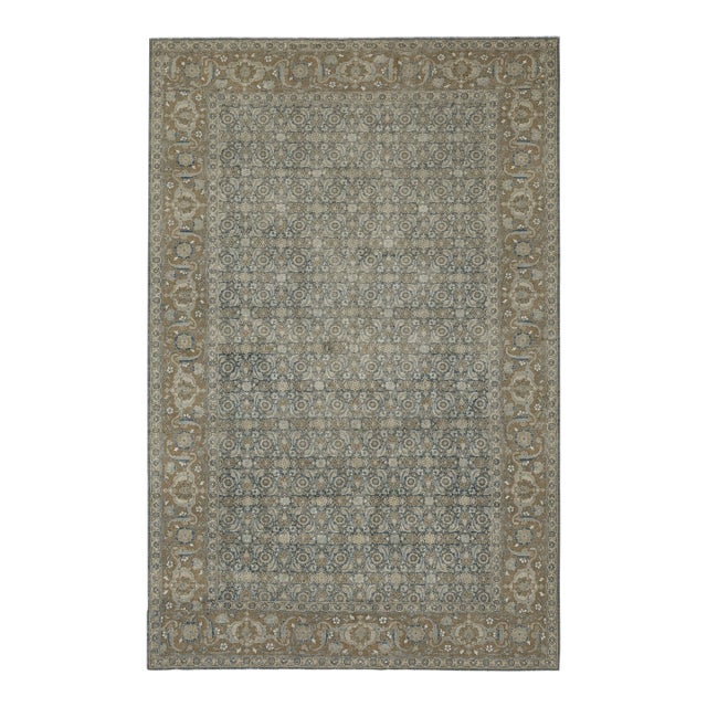 Vintage Distressed Tabriz Rug Carpet -8'8 X 13'10 For Sale