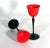 1920s Czech Art Deco Tango Glass Red & Black Cordial Glasses — Set of 6 For Sale In Philadelphia - Image 6 of 6