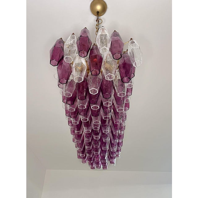 1990s Murano Poliedri Chandelier by Carlo Scarpa, 1990s For Sale - Image 5 of 18