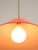 Plastic Mid-Century Modern Orange Pendant Lamp from Guzzini, 1960s For Sale - Image 7 of 18