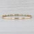 1990s 1.28ctw Emerald Diamond Bangle Bracelet 14k Yellow Gold 6.75" Hinged For Sale In Greensboro - Image 6 of 7