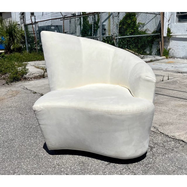 Vladimir Kagan Bilbao Swivel Slipper Chair For Sale - Image 9 of 13