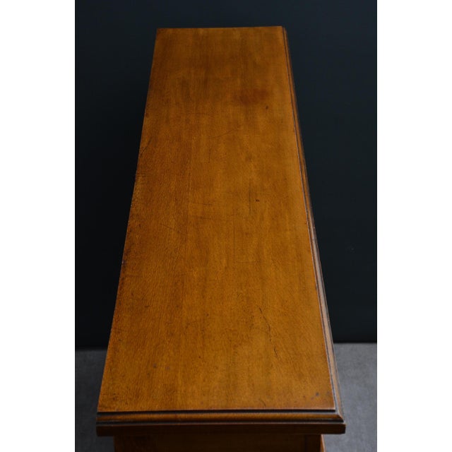 Low English Late Victorian Oak Open Bookcase, 1890 For Sale - Image 9 of 18