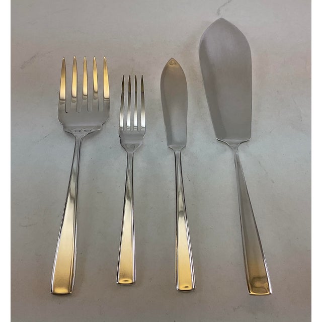 "A Set of Fish Fish Eaters & Fish Servers, 26 pieces, Leighton. Comprising : 12 Pair Fish Eaters, Fish Forks & Fish...