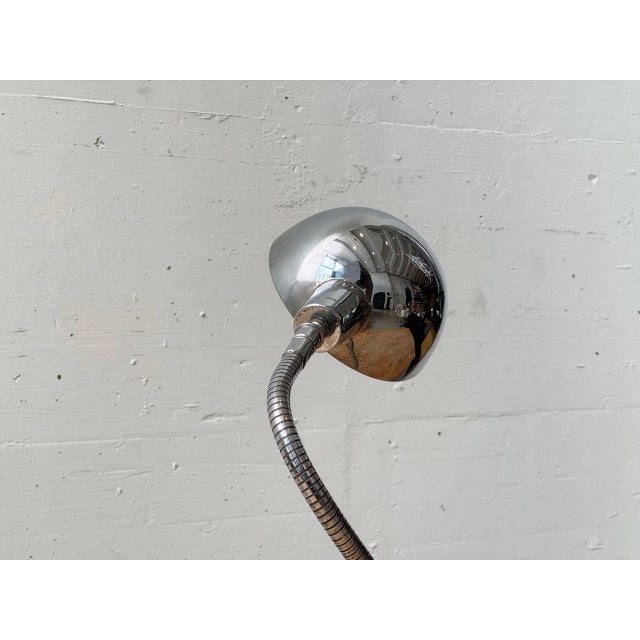 Space Age Chrome Clamp Lamp with Gooseneck, 1970s For Sale - Image 14 of 16