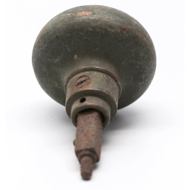 Antique Cast Bronze Emblematic Elks Club Collector's Door Knob For Sale - Image 4 of 4