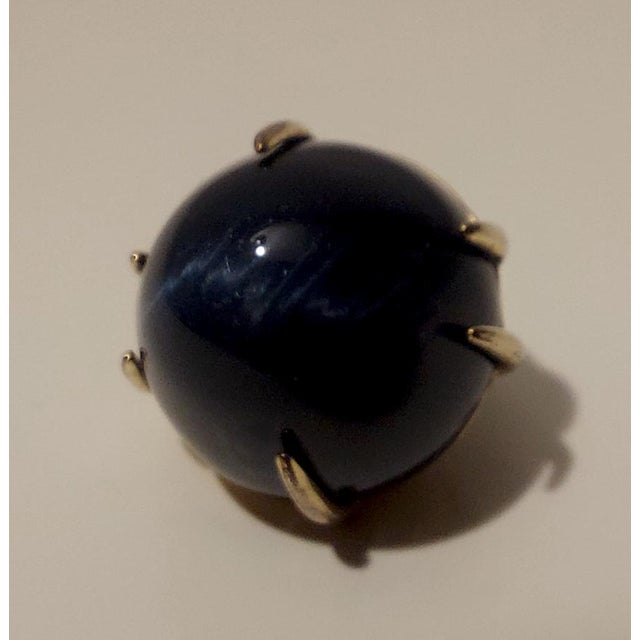 Black 18k Yellow Gold Pendant with Black Onyx, 1980s For Sale - Image 8 of 18