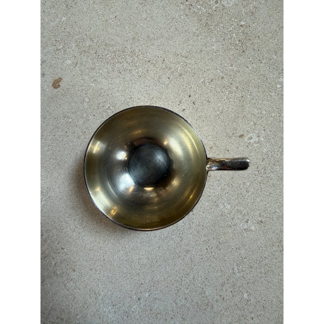 Italian Silver-Plate Tea Cup and Saucer Set, 12 Pieces, Mid-Century For Sale - Image 10 of 17