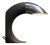 Circular Black Steel and Aluminum Table Lamp from Fratelli Martini, Italy, 1975s For Sale