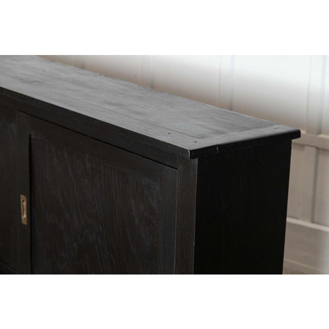 Large French Ebonised Fruitwood Dresser Base, 19th Century For Sale - Image 12 of 17