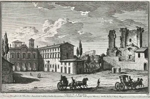 After Giuseppe Vasi, Chiesa di S.Eusebio, Etching, 18th Century