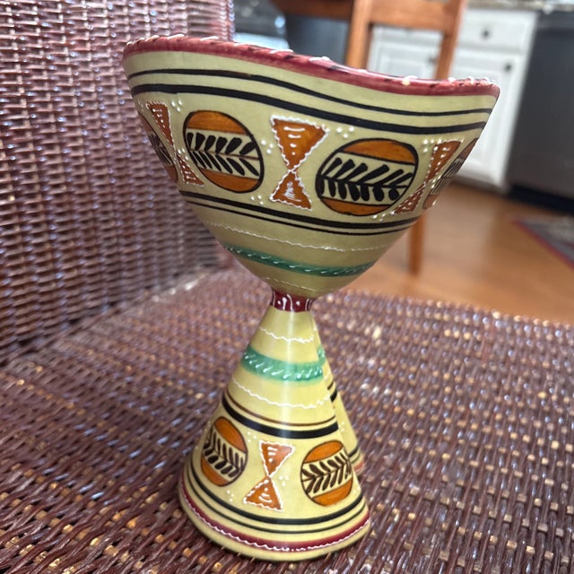 Mid-Century Modern 1950s Mid Century Modern Seraphino Volpi Deruta Pottery For Sale - Image 3 of 4