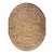 1900s Mocha Medallion Dragon Antique Chinese Peking Carpet Wool Oval Rug For Sale