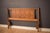 Vintage queen Brasilia headboard manufactured by Broyhill Furniture, circa 1960s. This piece is sculpted with the line's...