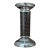 Vintage 8” Leather and Silverplate Ralph Lauren Style Candleholder For Sale