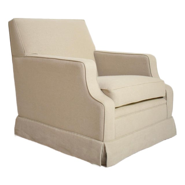 Fabric Lounge Chair, 1960s For Sale
