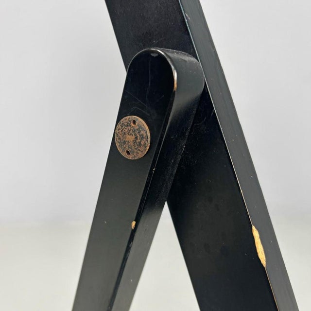 Italian Mid-Century Modern Black Folding Chair Tric Castiglioni Bonacina, 1960s from Hille For Sale - Image 18 of 18