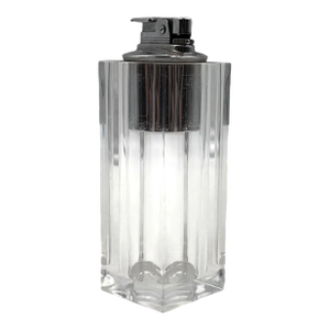 Clear Lucite Table Lighter, Italy 1970s