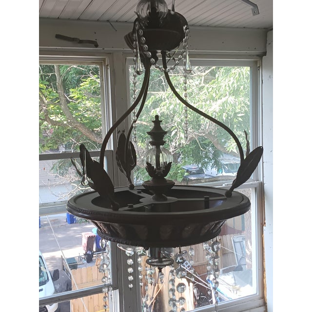 Is a gorgeous vintage chandelier that one is install in a room is the center of attention, don't miss out on this...