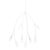 Mitzi Elsa 8-Light Chandelier, Textured White For Sale