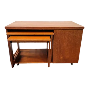 1960s Mid-Century Danish Modern Teak Wood Metamorphic Coffee Table Micintosh