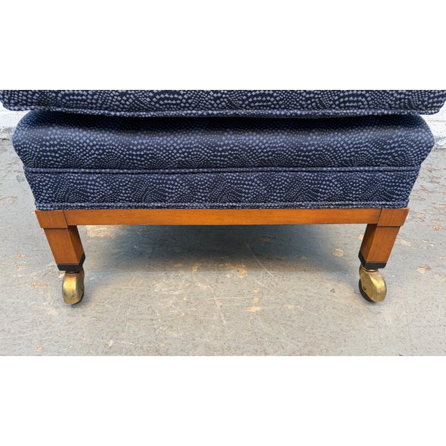 Mid-Century Modern Rolling Tufted Barrel-Back Club Chairs For Sale - Image 11 of 14